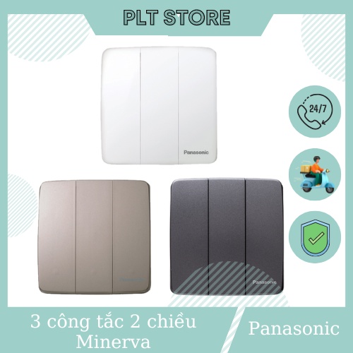 Bộ 3 công tắc 2 chiều 16A, công tắc C Panasonic dòng Minerva WMT506-VN, WMT506MYZ-VN, WMT506MYH-VN