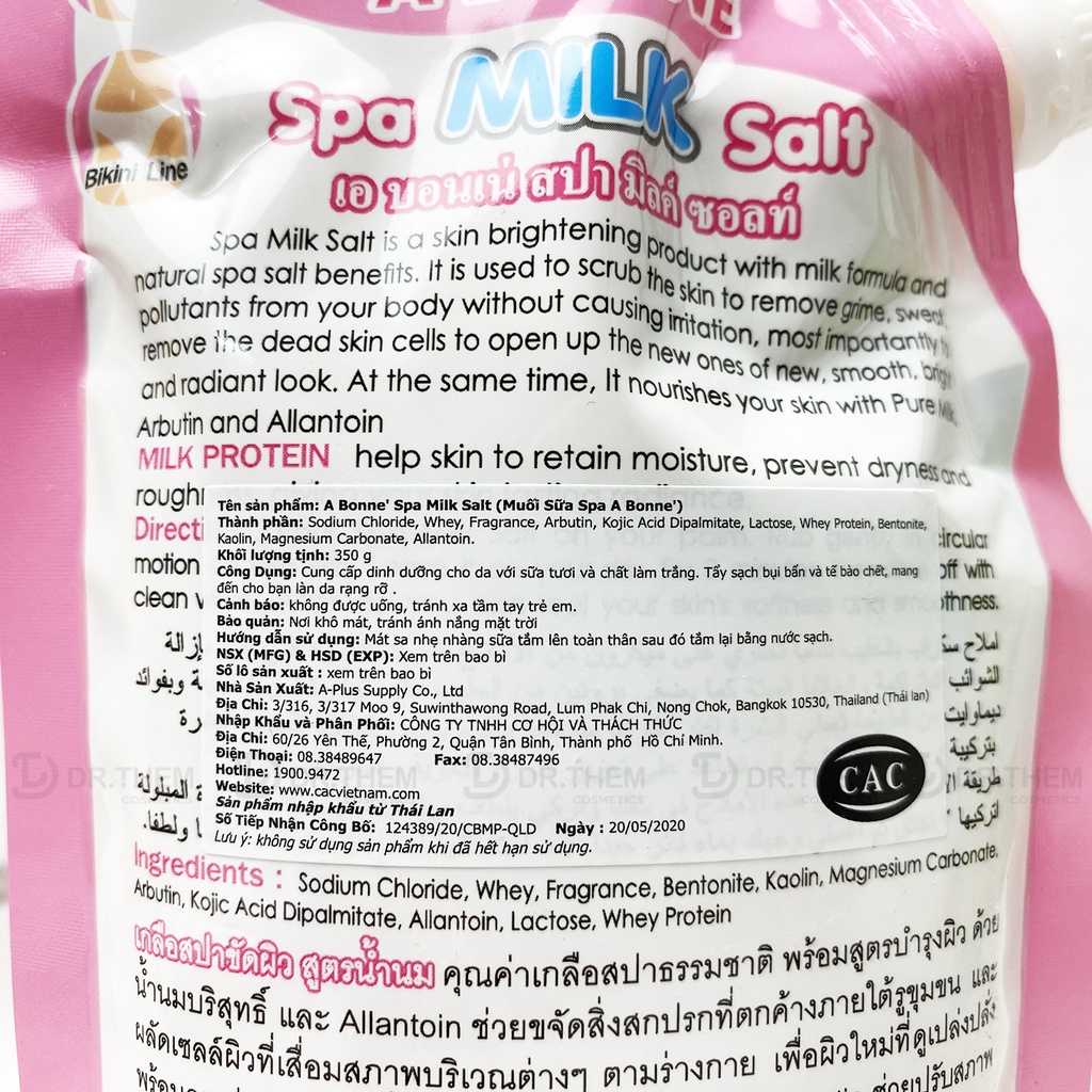 Muối Tắm Sữa Bò Tẩy Tế Bào Chết A Bonne Spa Milk Salt Thái Lan 350g