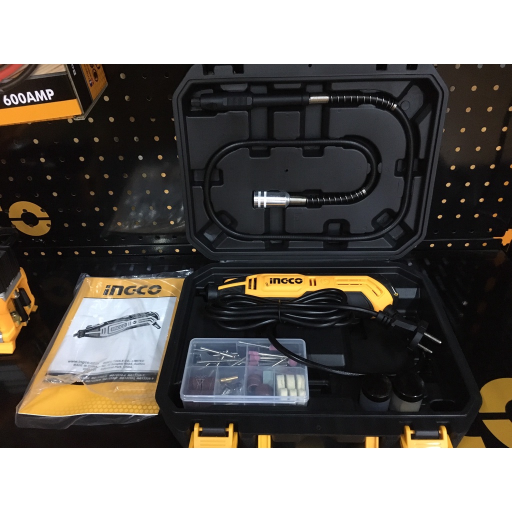 Máy mài khuôn mini cầm tay INGCO MG13328 130W kèm 109 món phụ kiện