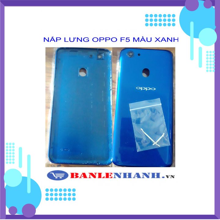 NẮP LƯNG OPPO F5 MÀU XANH