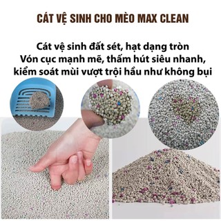 Cát Đất Sét Max Clean Vệ Sinh Cho Mèo