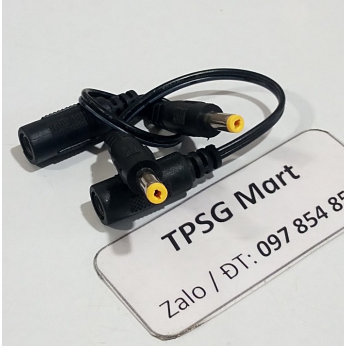 Cáp nguồn adapter chuẩn (5.5mm X 2.1mm) ra chuẩn (4.8mm X 1.7mm)