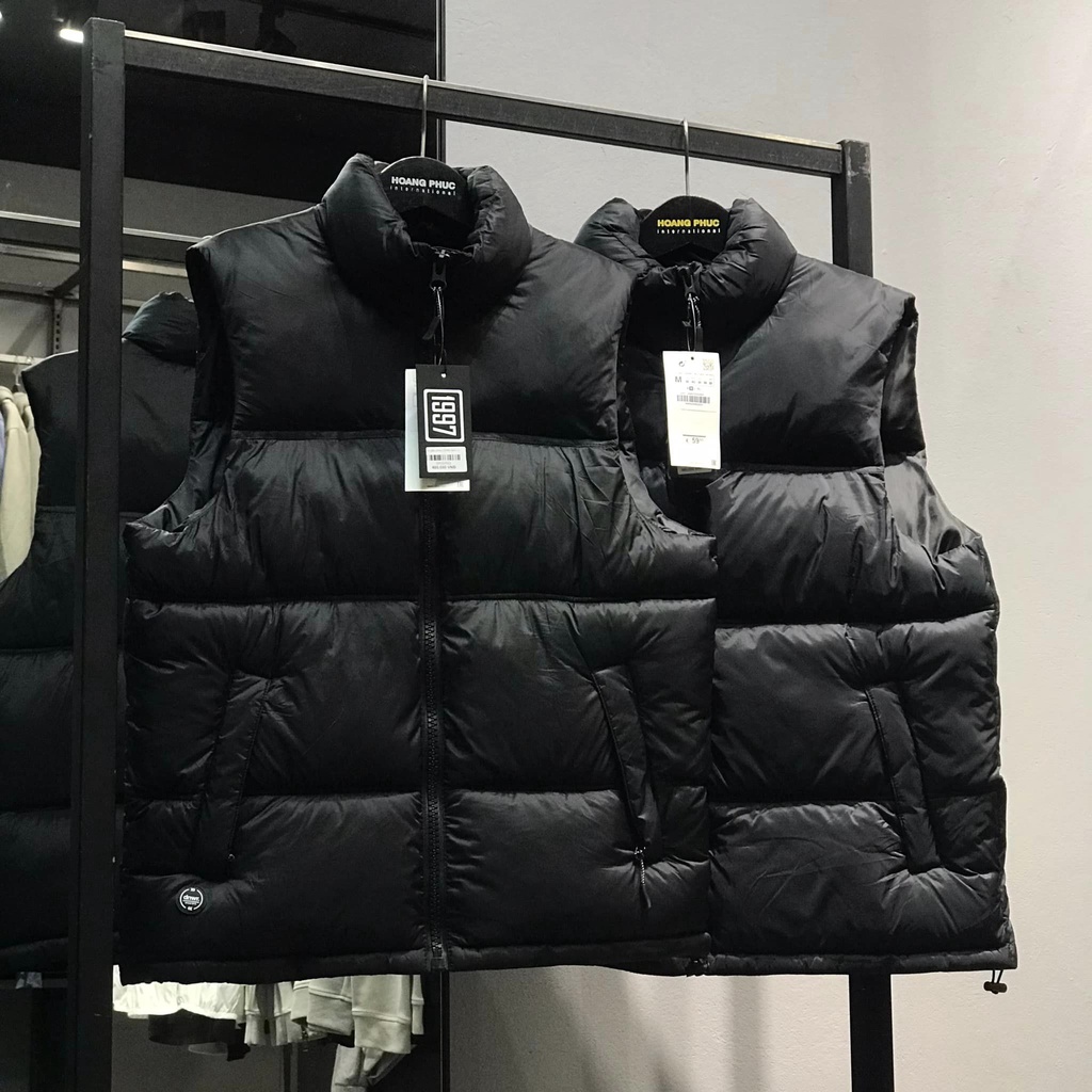Áo gile phao nam nữ ZARA AK14 chính hãng đen
