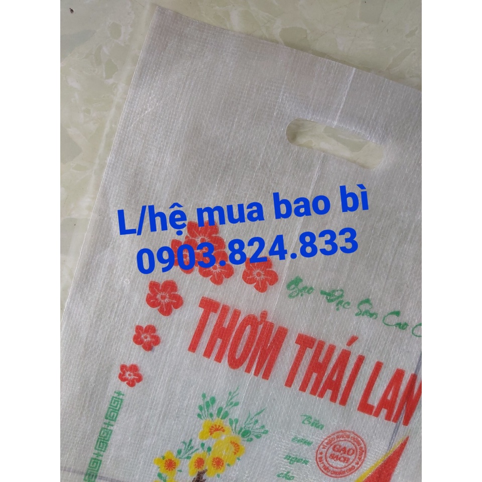 Túi đựng gạo thơm thái lan bao trong suốt  combo 50 cái