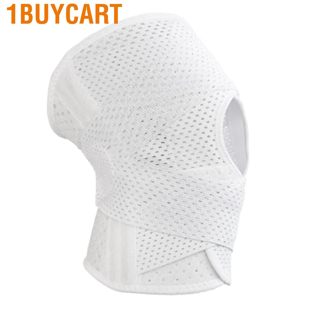 1buycart Knee Brace Ultra Thin Breathable Support Pads for Patella Stabilization and Meniscus Recovery White Single