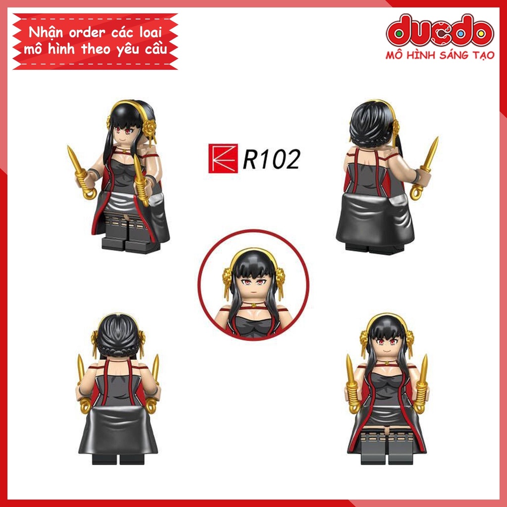 Minifigures nhân vật Gia đình Điệp Viên Spy x Family - Đồ chơi Lắp ghép Mini Mô hình Anja Forger Yor Loid RZL0002