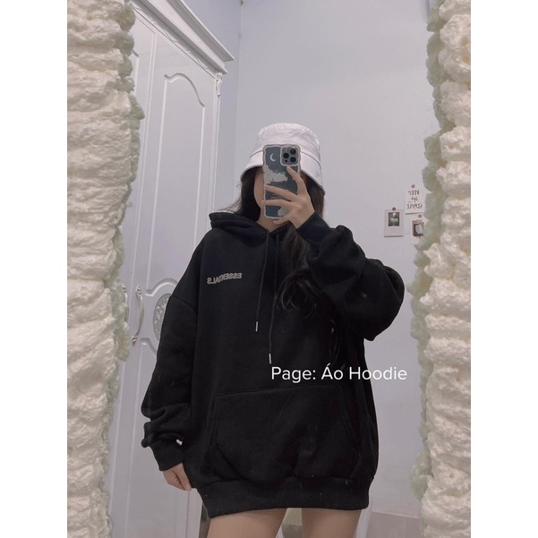 Áo hoodie ess chữ nhỏ ngang ngực PM11
