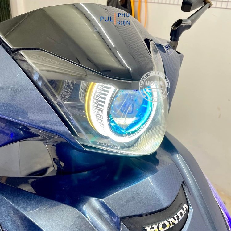 Đèn bi cầu titan Exciter 150 135 MA RACING M10 V4 bi cầu Winner Winner X Wave lắp sẵn