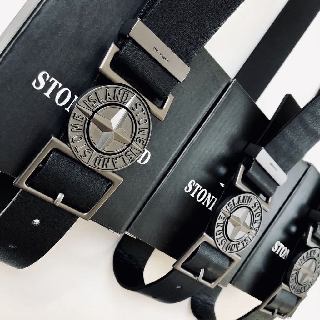 Qsh Stone Island Stone Island dark retro buckle belt