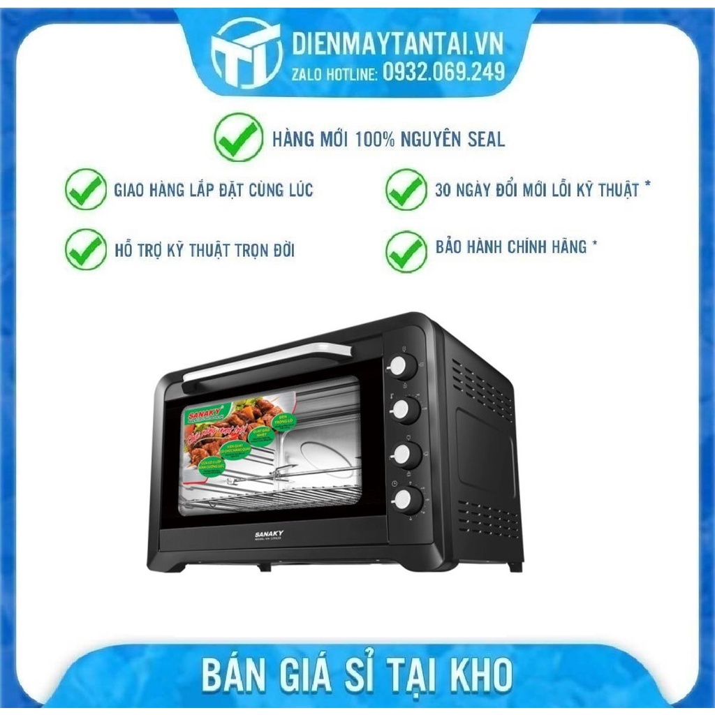 Lò nướng Sanaky VH-129S2D - 120 Lít, 2800W, HÀNG CHÍNH HÃNG 24 THÁNG VH129S2D