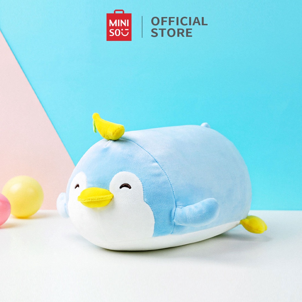 Thú bông Chim cánh cụt Fruit Penguin Miniso cao cấp dễ thương siêu mềm mại