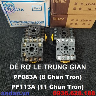 Đế rơ le 8 chân tròn – 11 chân tròn pf083a pf113a, đế cắm cho relay mk2p-i, ah3-3, c61f-gp, dh48s, mk3p-i