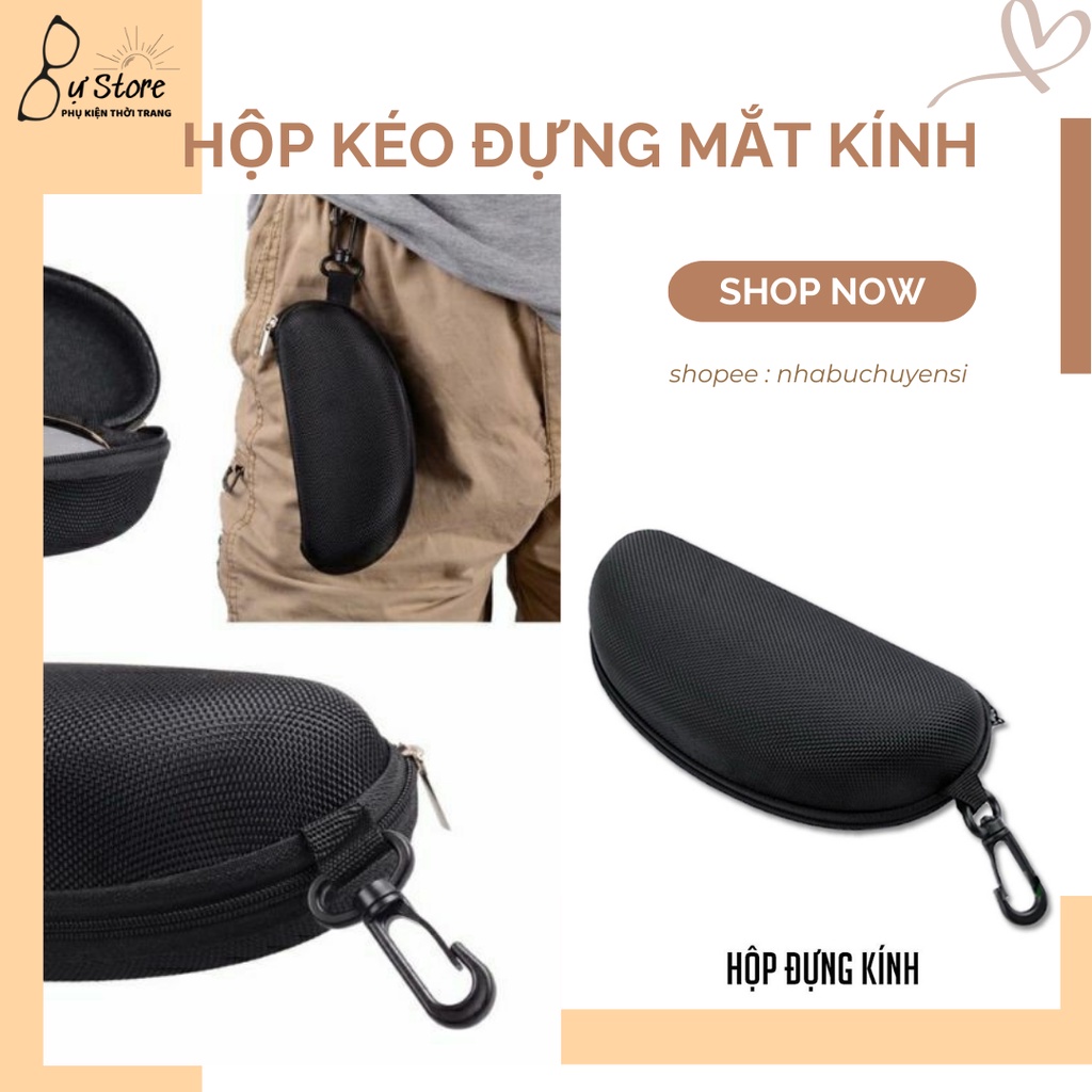 HỘP KÉO ĐỰNG KÍNH MÁT CÓ DÂY MÓC KHÓA