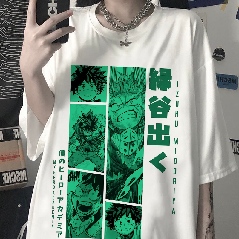 Áo Thun In Hình Nhân Vật Anime Boku No Hero  Mẫu Mới Cực Chất Unisex Nam Nữ
