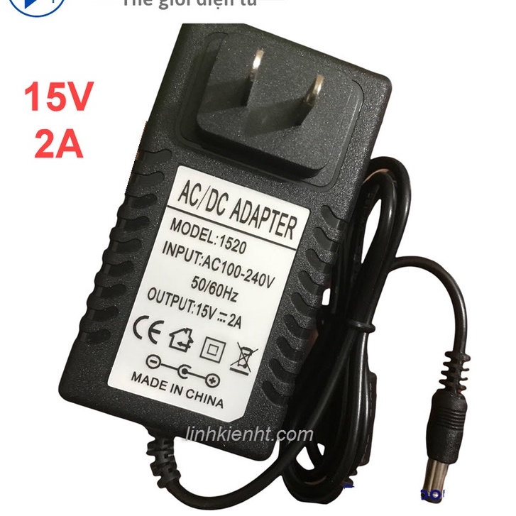 15V2A Nguồn sạc loa kéo nguồn adapter 15V 2A hàng chuẩn