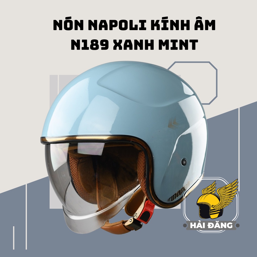Mũ bảo hiểm kính âm Royal N189 kiểu dáng Vintage Size M, L - Bảo hành 12 tháng