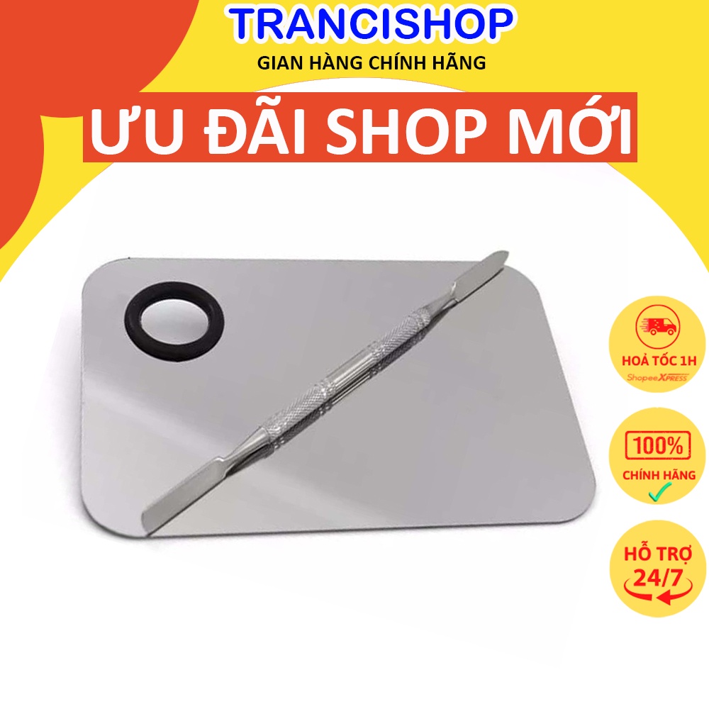 Dụng cụ thanh trộn nền bằng thép cao cấp chuyên dùng cho makeup tiện lợi chống gỉ TRANCI