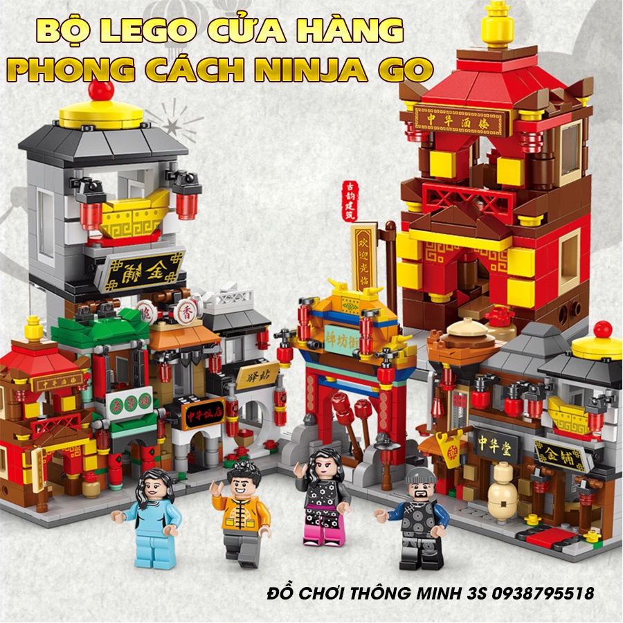 Đồ chơi lego thông minh phong cách khu phố lego Ninja Go