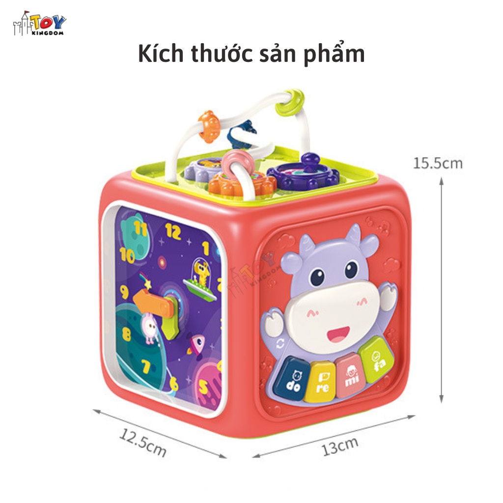 Đồ Chơi Hình Khối 6 Mặt Mini Tiếng Anh Woa Toys– Dành Cho Sự Phát Triển Đầu Đời Bé – Cho Bé từ 6th