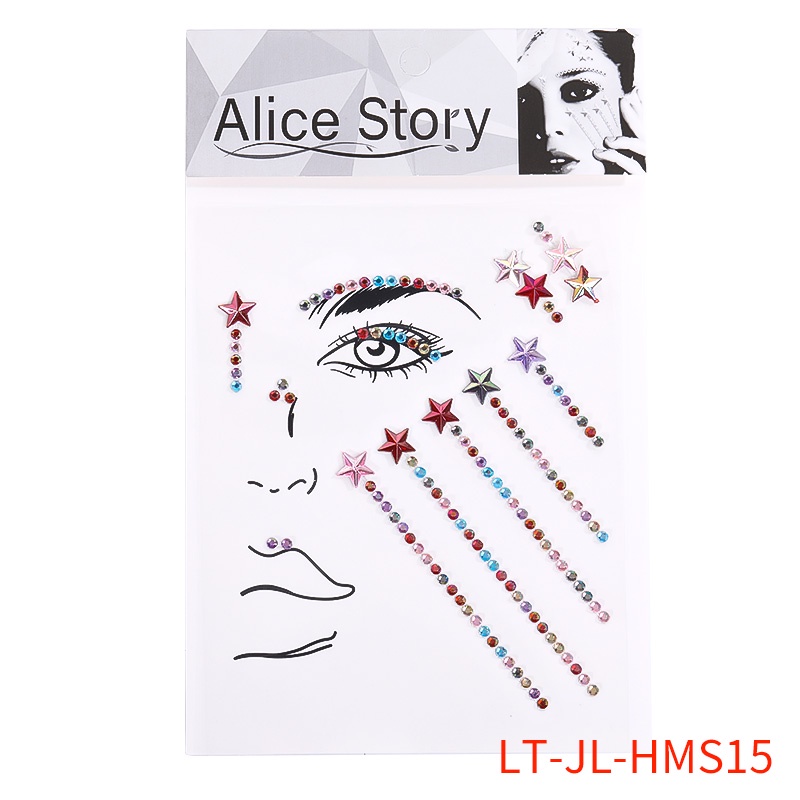 Sticker Đính Đá Nhiều Màu Sắc Trang Trí Tiệc Ngày Lễ