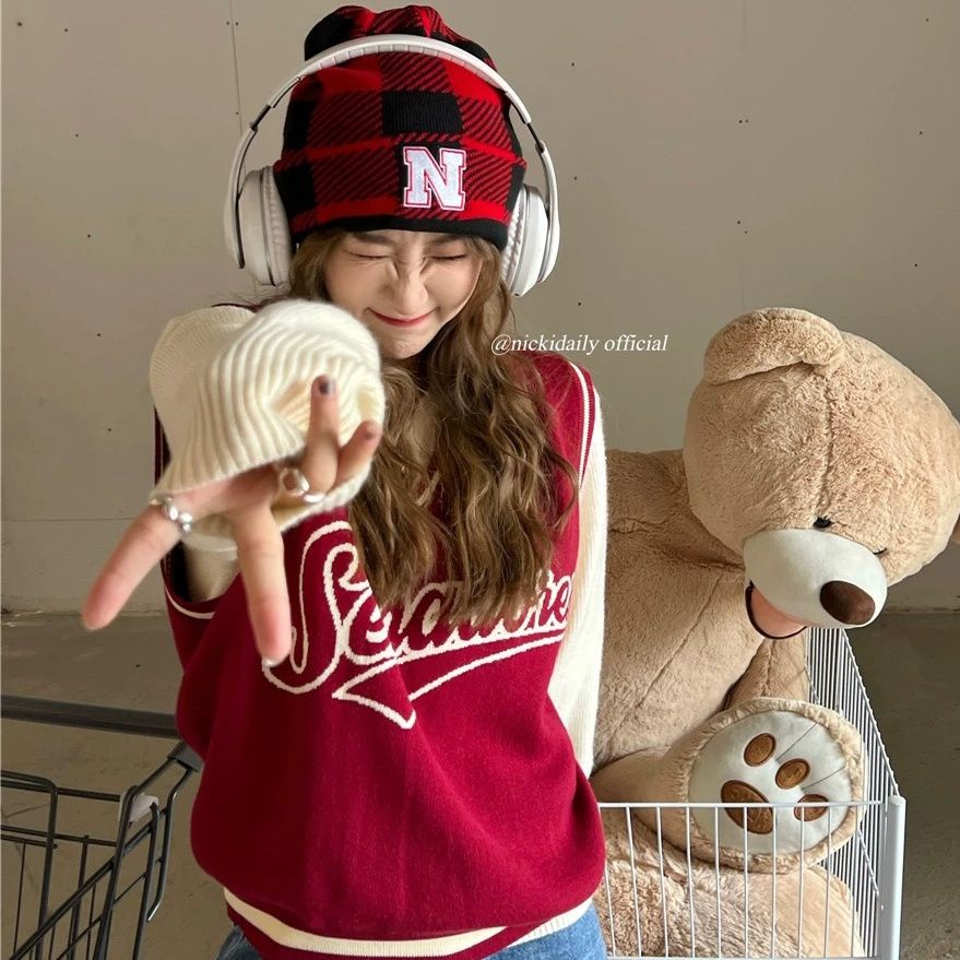 Mới Áo Sát Nách In Chữ Phong Cách Retro Mỹ