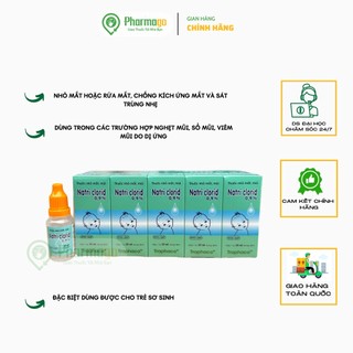 Nước muối sinh lý muối natri clocid 0,9% của traphaco 10 lọ