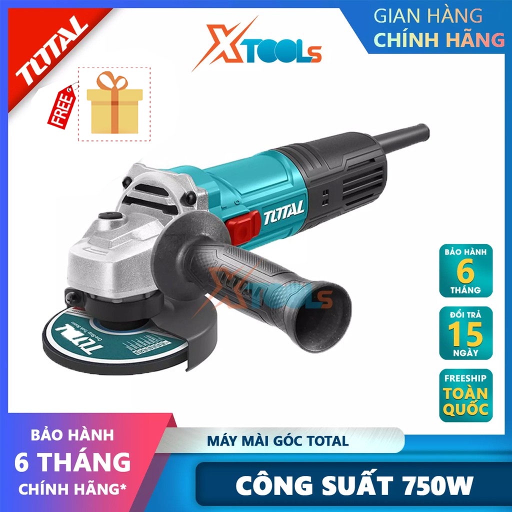 Máy mài góc TOTAL TG10710026 máy cắt kim loại công suất lớn 750W chính hãng an toàn gọn tay tuổi thọ cao [XTOOLs]