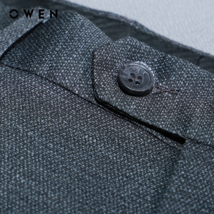 OWEN - Quần tây Slim Fit Ghi Knit - QS220683