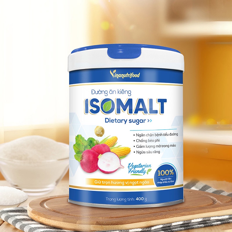 Đường Ăn Kiêng Isomalt Vị Ngọt Tự Nhiên Hỗ Trợ Người Đang Trong Quá Trình Kiểm Soát Cân Nặng Hộp 400gr