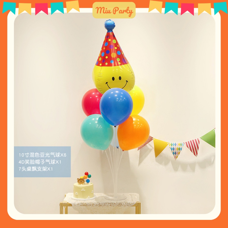 Trụ Bóng Hàn Quốc Hình Thú Dễ Thương Trang Trí Sinh Nhật Dành Cho Bé - Miu Party