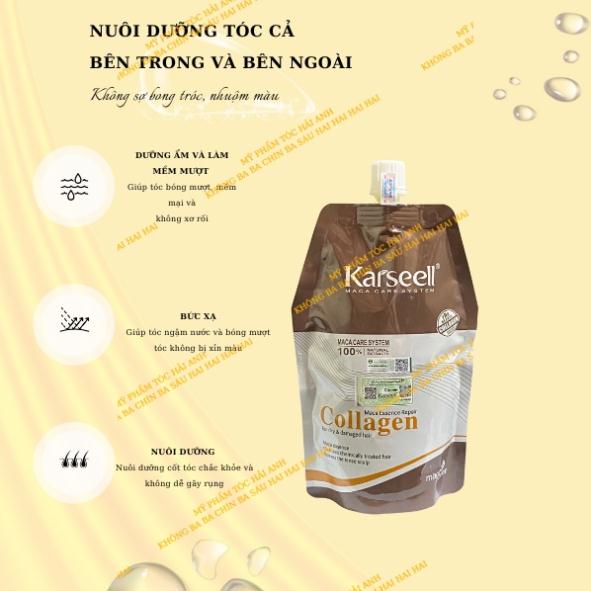 Kem ủ tóc KARSEELL Maca Essence Repair Collagen 500ML SALON HẢI ANH