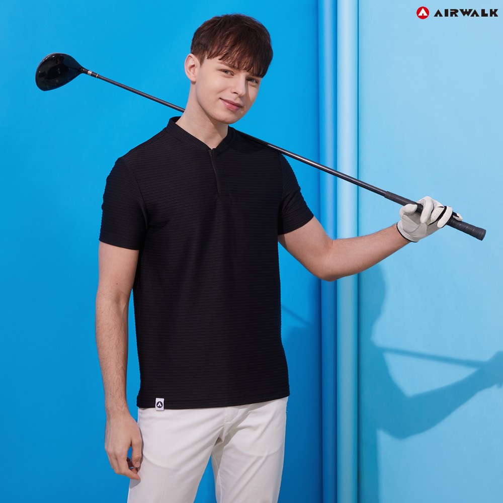 SET 2 áo Airwalk performance henley tee dành cho Nam. Chất vải dập gân đẹp và lạ mắt.