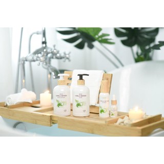 Bộ dầu gội Amla Detox, Dầu xả Amla Detox, Serum dưỡng tóc Amla Detox, Xịt dưỡng tóc Amla Detox Laco giúp tóc chắc khỏe