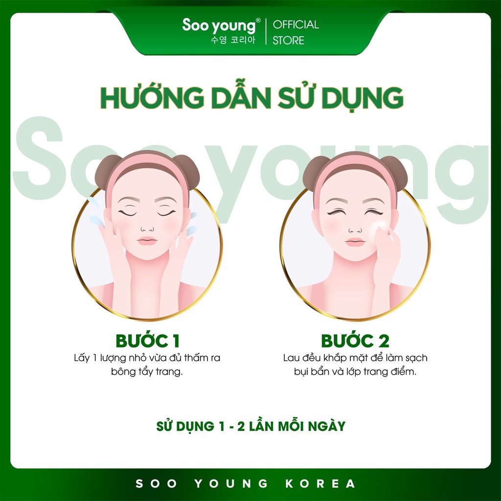 Nước tẩy trang Lục Tảo SOOYOUNG KOREA 150ml