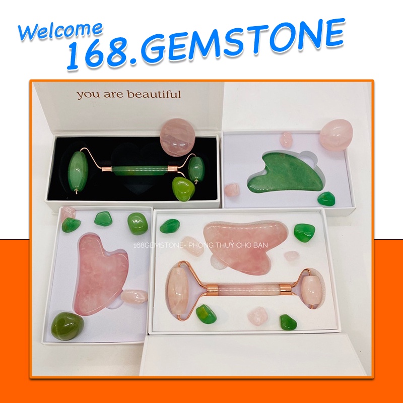 Thanh Lăn Mặt Bằng Đá, Cây Lăn Mặt Nâng Cơ Massage Tự nhiên