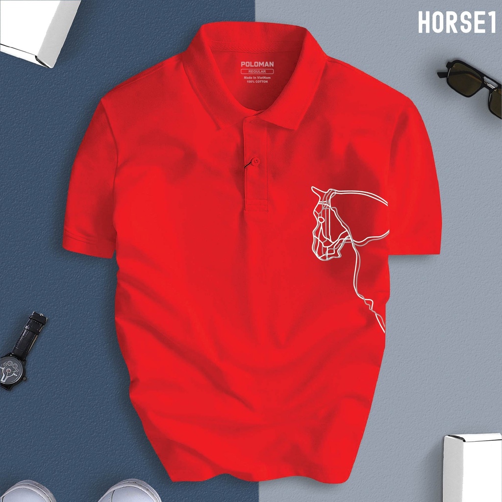 Áo Polo nam cổ bẻ vải xịn fullbox, trẻ trung, thanh lịch Ngựa chiến HORSE01