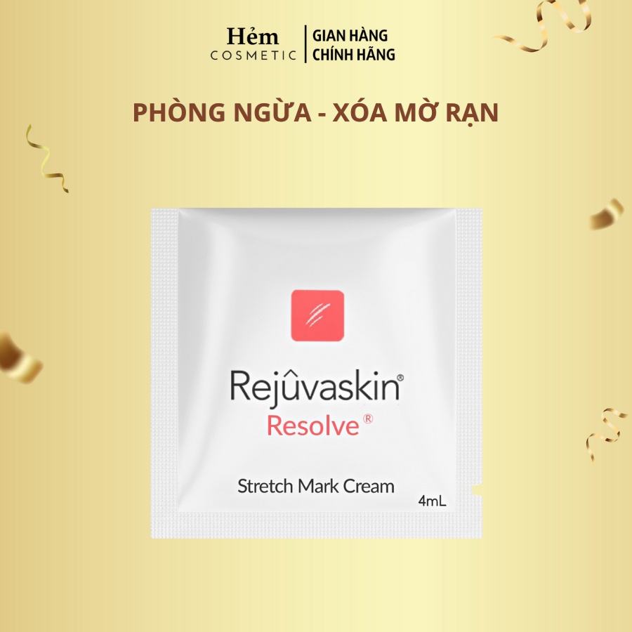 Sample kem phòng ngừa và xóa mờ rạn da REJUVASKIN Stretch Mark Cream 4ml - Hẻm Cosmetic