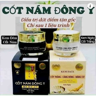Combo kem face cốt nám đông y nicos chính hãng,tái tạo, phục hồi, dưỡng trắng da mới 15g