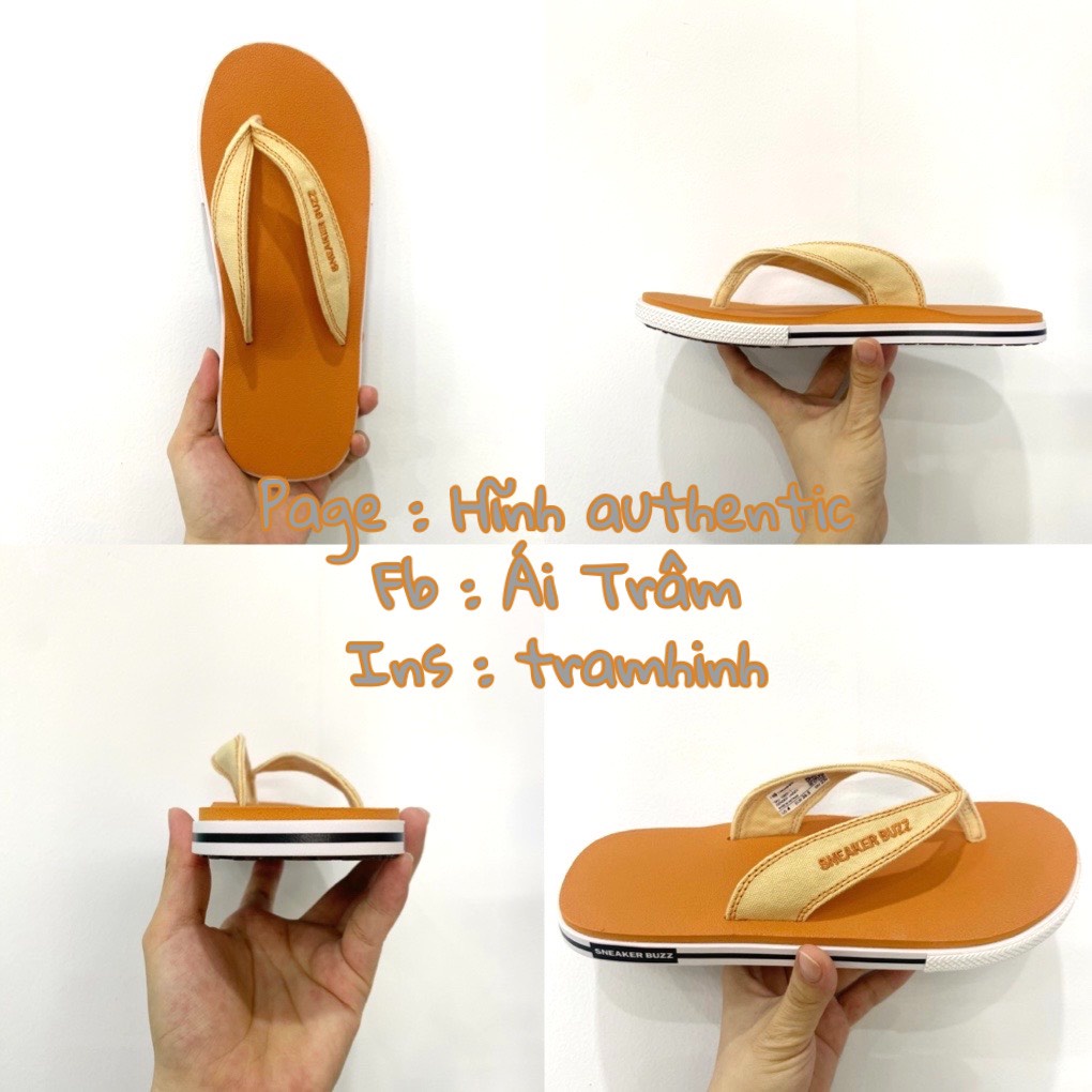 New - Dép Sneaker Buzz cam quai vàng nhạt xỏ ngón chính hãng - 1SB0013