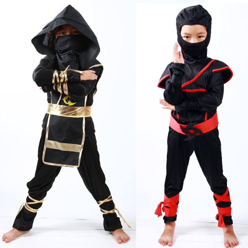 Nhẹ nhàng và bé trai Trang phục Ninja Assassin Samurai cho bé từ 4 đến 12 tuổi