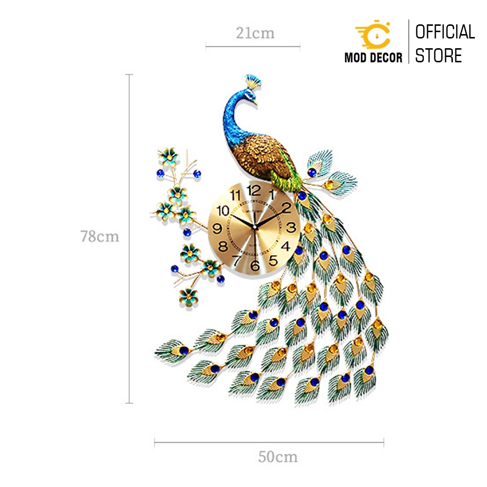 Đồng hồ treo tường trang trí công phượng MOD Decor, Lianzhang mã 916