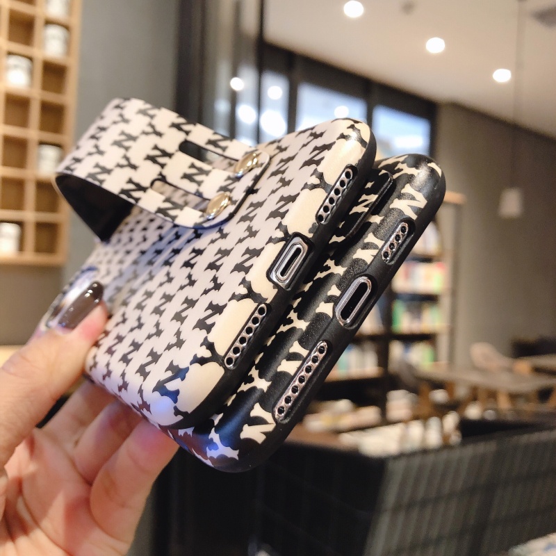 Ốp Điện Thoại Silicon Mềm Bóng Có Dây Đeo Cổ Tay Thời Trang Cho iPhone 14 Pro Max 13 12 11 Pro Max