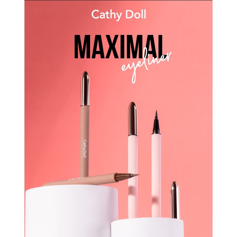 Bút Kẻ Mắt Nước Cathy Doll Maximal Eyeliner Đường Kẻ Mảnh Bền Màu Không Lem Nước 0.7g