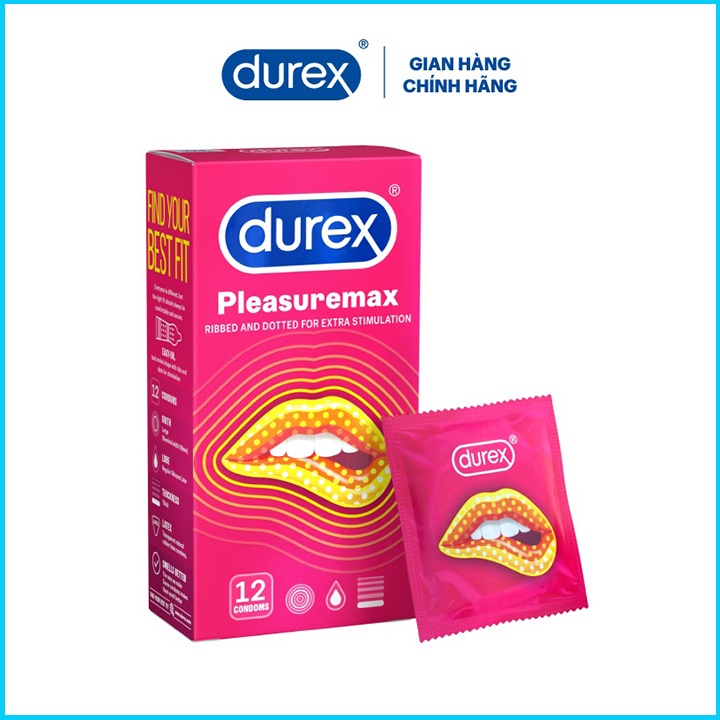 Bao cao su Durex chính hãng, Tặng ngay 3 bao khi mua hộp Ba cao su Durex