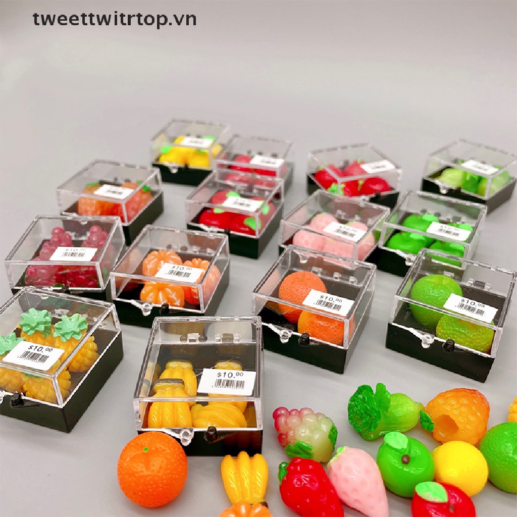 Mô Hình Thức Ăn Trái Cây Mini Trang Trí Nhà Búp Bê