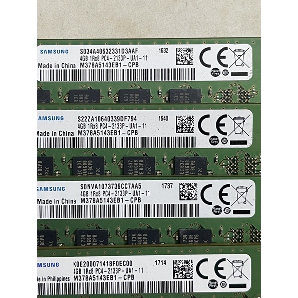 Ram pc samsung d4 4gb bud 2133