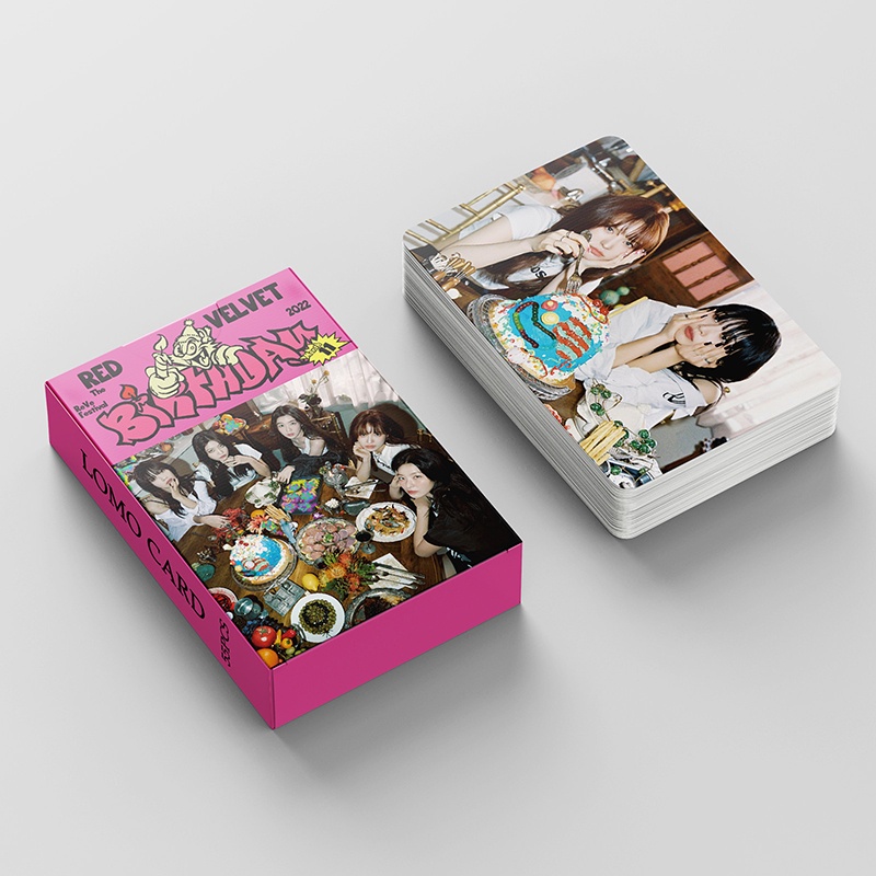 Red Velvet Set 55 Tấm Thẻ Ảnh LOMO Bằng Nhung Đỏ