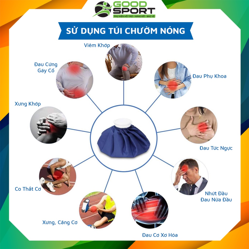Goodsport  Túi Chườm Nóng / Lạnh Đa Năng Giảm Đau và Dây Quấn Cố Định Hỗ Trợ Khi Chơi Thể Thao  #DaiTchuom-03 #7