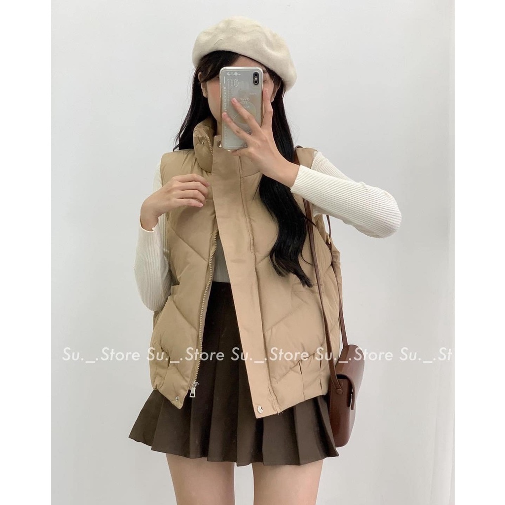 Áo Phao Gile Trơn  Siêu Hot, Dáng Basic, Freesize Dưới 60kg, Có Quà Tặng Kèm | BigBuy360 - bigbuy360.vn