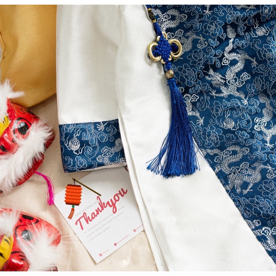 Áo dài cách tân bé trai chất liệu gấm cao cấp ,áo dài cho bé từ 1 đến 9 tuổi MONKEY KIDS